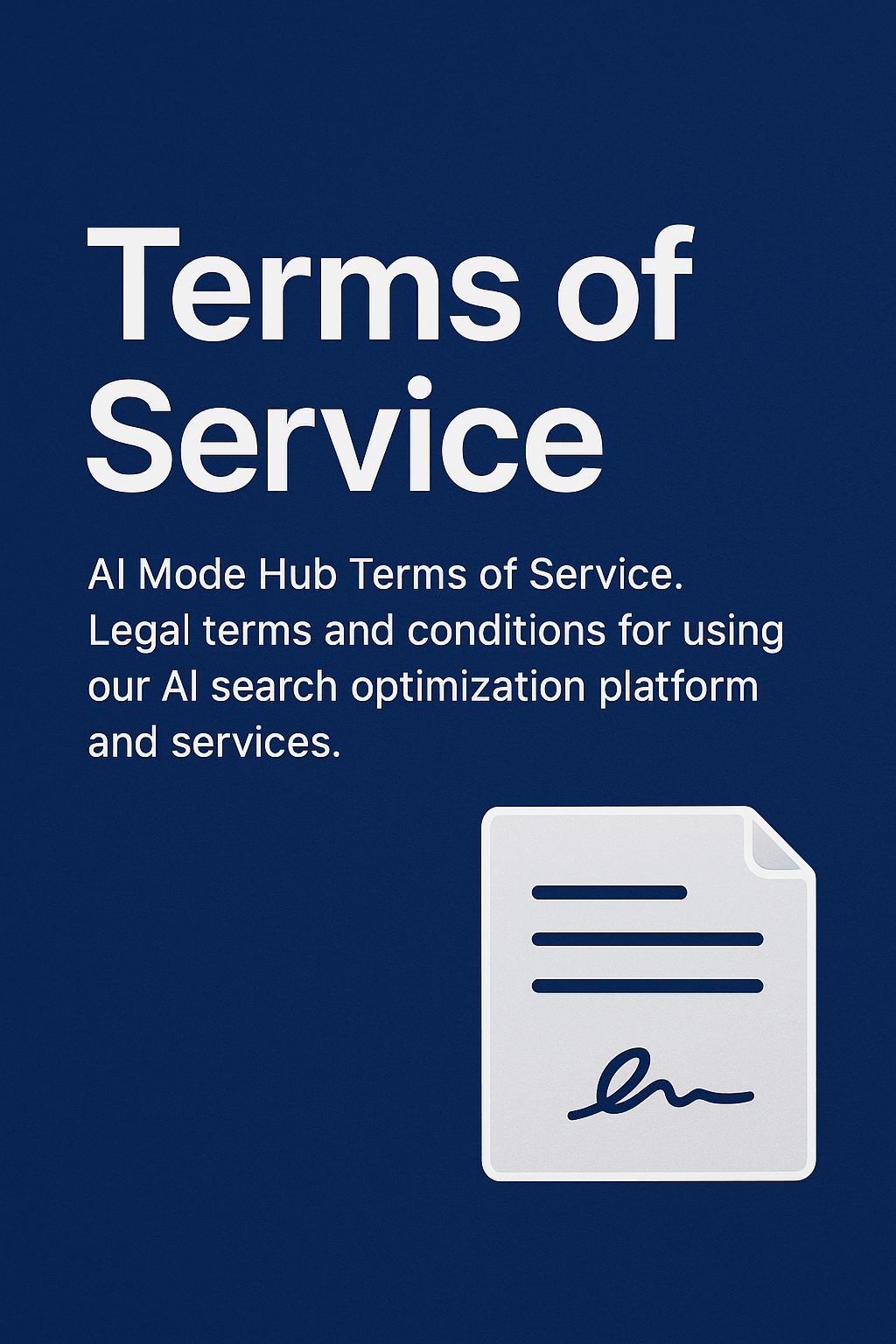Terms of service